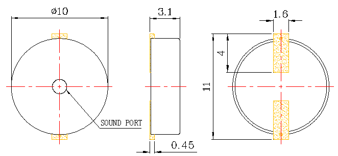 貼片蜂鳴器SMD-100030F