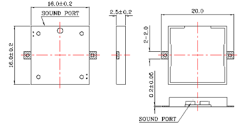 貼片蜂鳴器SMD-160025H